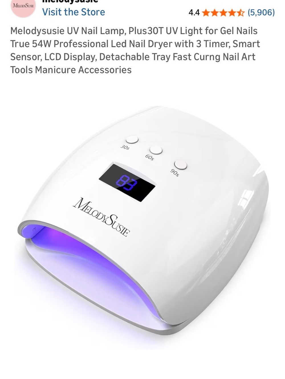 Melody Susie nail lamp 54W NEW in a box